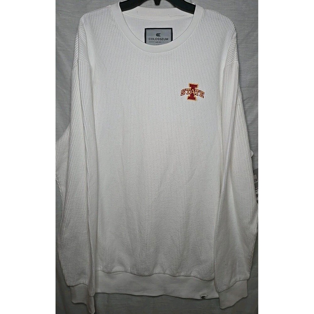 Iowa State Cyclones Colosseum Waffle Knit Thermal Shirt, Sz XL, White, 114166